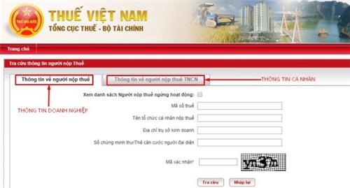 Cách tra cứu thông tin người nộp thuế Cách tra cứu thông tin người nộp thuế