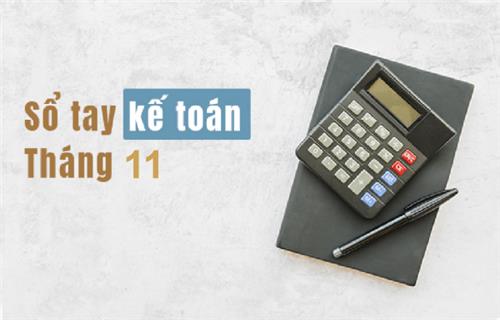 Sổ tay Kế toán tháng 11/2019 Sổ tay Kế toán tháng 11/2019