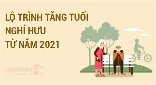 Infographic: Lộ trình tăng tuổi nghỉ hưu từ 2021 theo Bộ luật Lao động mới Infographic: Lộ trình tăng tuổi nghỉ hưu từ 2021 theo Bộ luật Lao động mới