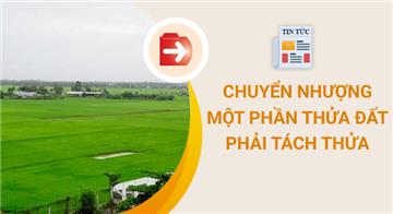Chuyển nhượng một phần thửa đất bắt buộc phải tách thửa?
