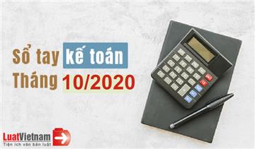 Sổ tay kế toán tháng 10/2020 Sổ tay kế toán tháng 10/2020
