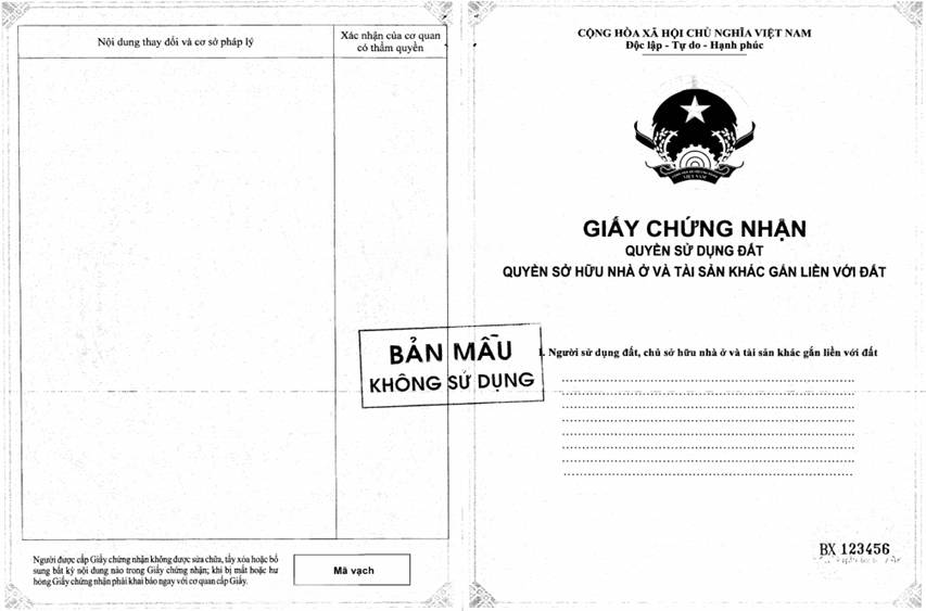 Thông tư 23/2014/TT-BTNMT của Bộ Tài nguyên và Môi trường quy định về Giấy chứng nhận quyền sử dụng đất, quyền sở hữu nhà ở và tài sản khác gắn liền với đất