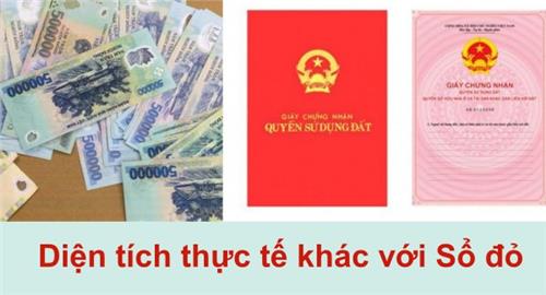 Mức bồi thường khi diện tích thực tế khác với giấy tờ Mức bồi thường khi diện tích thực tế khác với giấy tờ