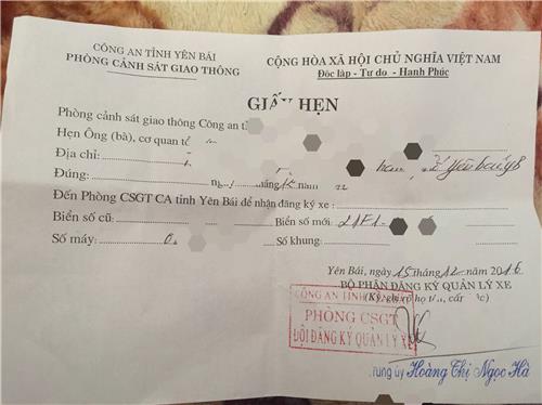 Giấy hẹn đổi, cấp có thể thay thế đăng ký xe khi tham gia giao thông? Giấy hẹn đổi, cấp có thể thay thế đăng ký xe khi tham gia giao thông?