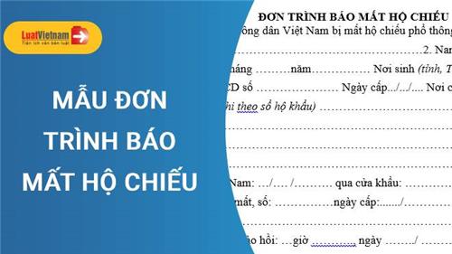 Mẫu Đơn trình báo mất hộ chiếu (mẫu X08) Mẫu Đơn trình báo mất hộ chiếu (mẫu X08)