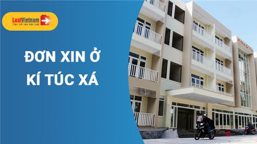 Mẫu Đơn xin ở ký túc xá dành cho mọi sinh viên