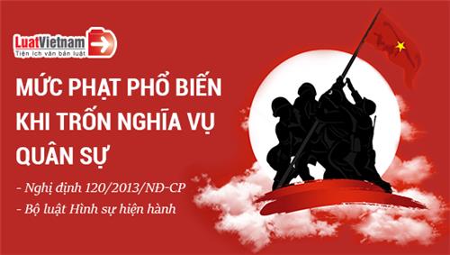 Infographic: Mức phạt phổ biến khi trốn nghĩa vụ quân sự Infographic: Mức phạt phổ biến khi trốn nghĩa vụ quân sự