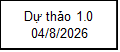 Dự thảo 1.0 04/8/2026 